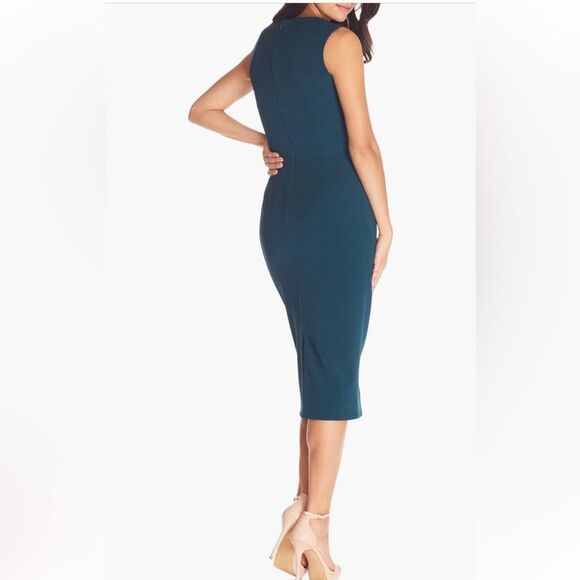 NEW Dress the Population Elle Sweetheart
Neck Sheath Midi Dress in Pine Size S - Picture 4 of 12